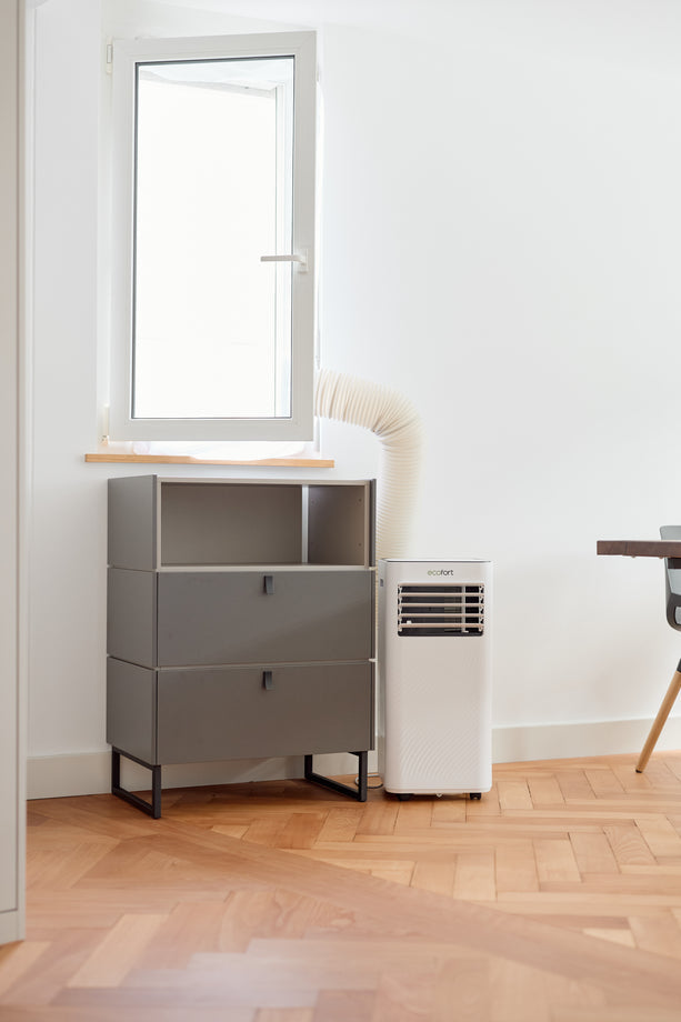 Ecofort Klimagerät ecoQ CoolAir 9+ – 9000 BTU, bis 25 m², WLAN, App-Steuerung, 65 dB