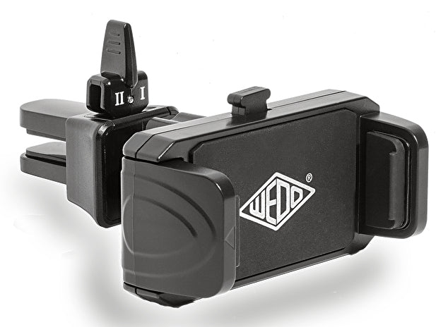 Wedo Kfz-Lüftungsgitter-Klemmhalterung – 55–85 mm, Kunststoff, schwarz