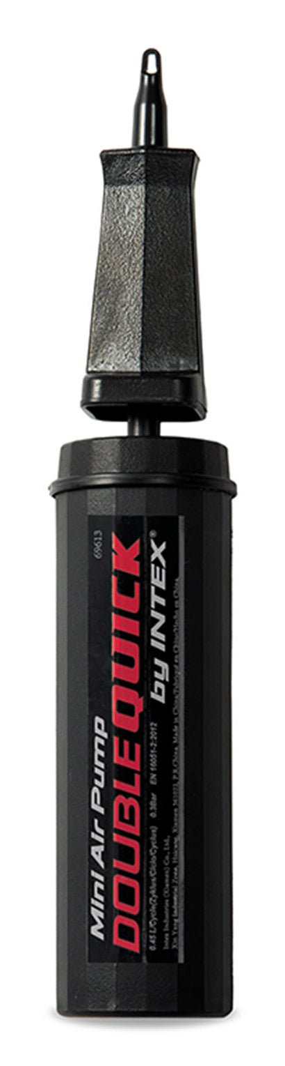 Intex Double Quick Mini Handpumpe – Höhe 290 mm, 1 Ventiladapter – für Schlauchboote – Kunststoff