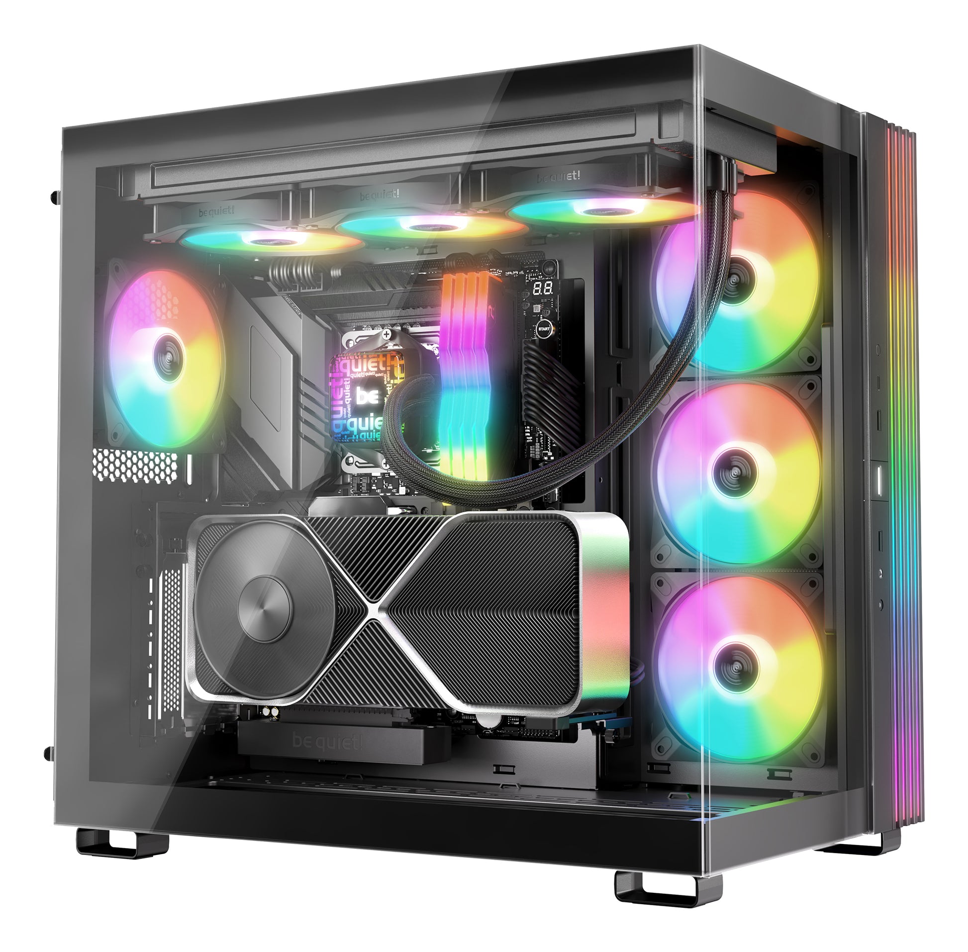 be quiet! be quiet PURE LOOP 3 LX – AIO-Kühler – 360 mm, 3×120 mm, 105,1 m³/h, Schwarz, für LGA 1700, AM5, AM4 und andere