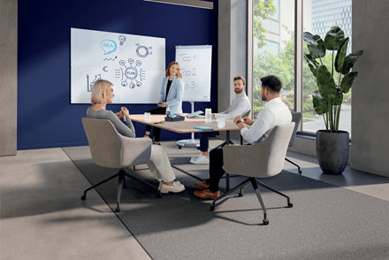 Franken Whiteboard – 90 × 60 cm, lackierter Stahl, magnetisch, Wandmontage, inkl. Befestigungsmaterial