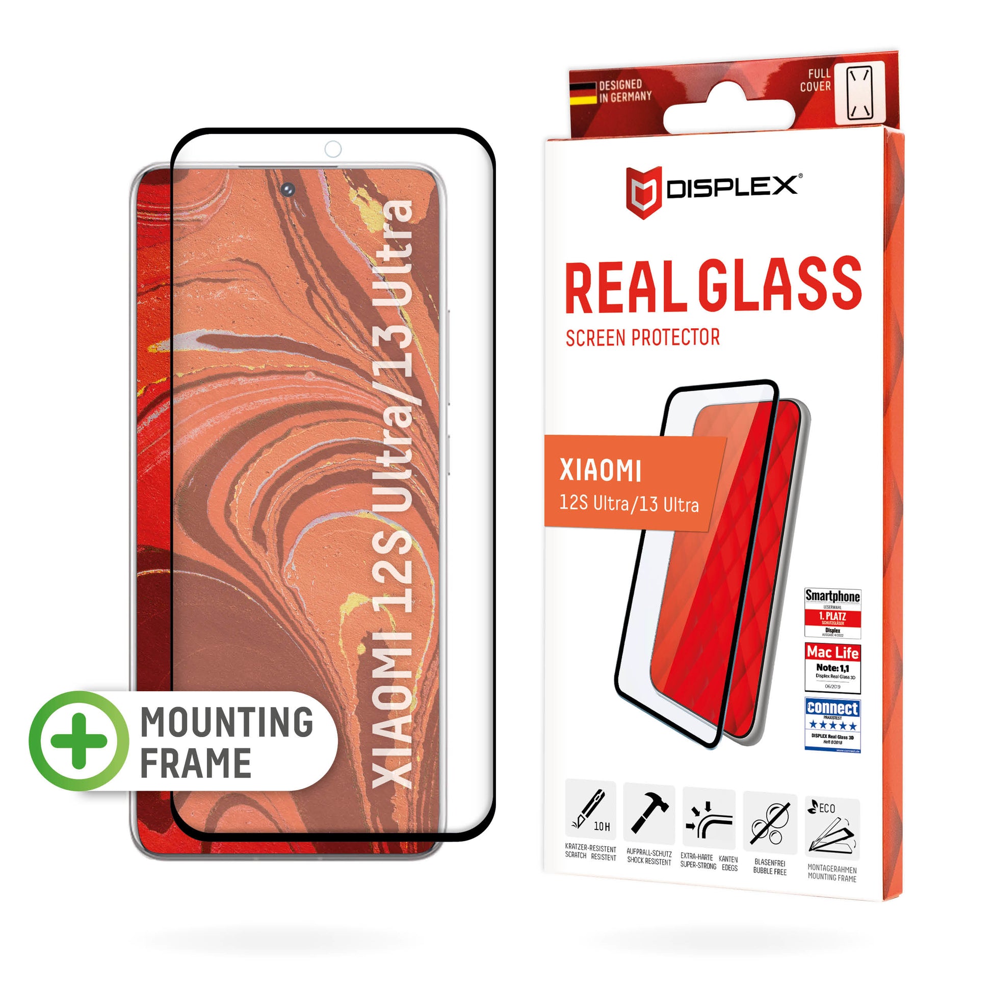 E.V.I. Displex – Backcover – für Xiaomi 12S Ultra – Echtglas 3D