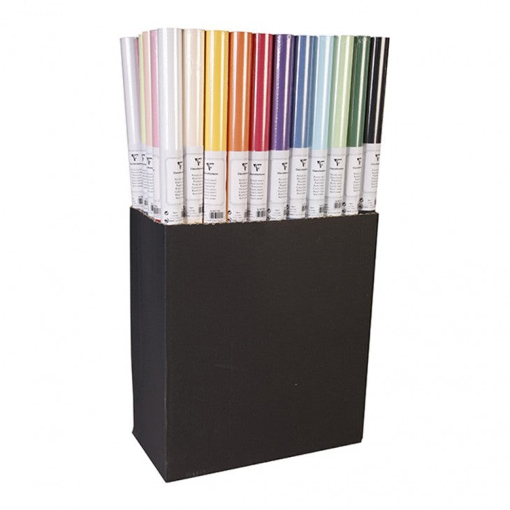 Clairefontaine Geschenkpapier – Kraft (uni), matt gestrichen, 65 g/m² – 700 × 3000 mm – 50 Rollen
