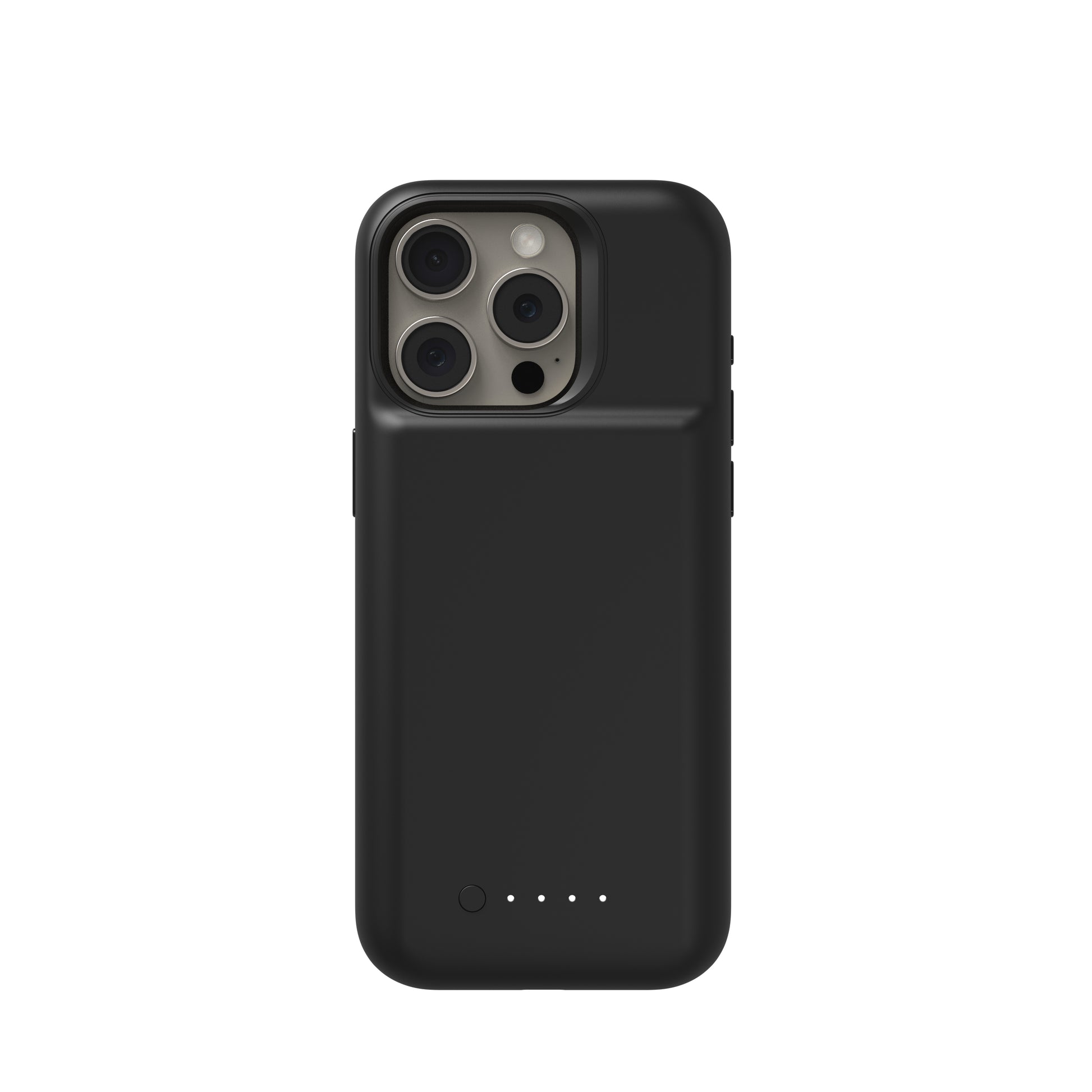 mophie Juice Pack – Power-Case (mit Akku) – für Apple iPhone 15 Pro, Recycling-Kunststoff, Schwarz, 2400 mAh