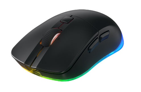 CHERRY XTRFY M50 – Gaming-Maus – Kabellos (Bluetooth/2,4 GHz), 12000 DPI, rechts, Schwarz