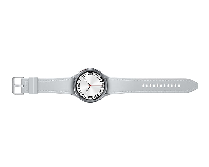 Samsung Galaxy Watch6 Classic 47 mm GPS – Edelstahl Silber, 50 m, für Android