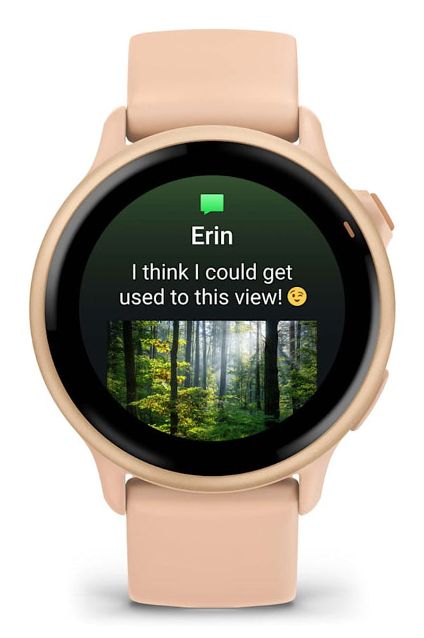 Garmin Vivoactive 6 – Smartwatch – GPS, WLAN, Schwimmen, Pink Dawn, Sportarmband