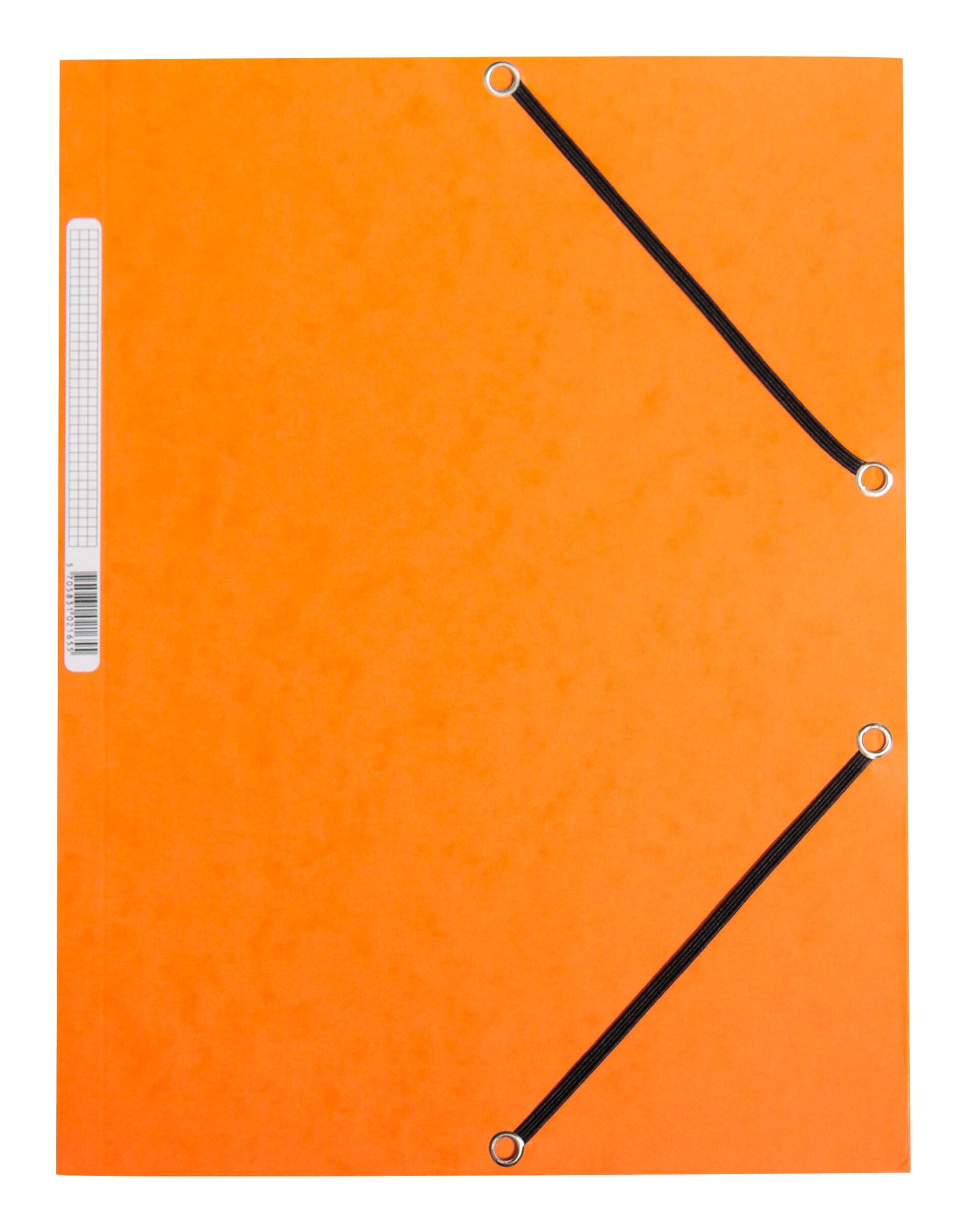 Q-CONNECT Sammelmappe für A4, Karton, Orange, mit Gummizug