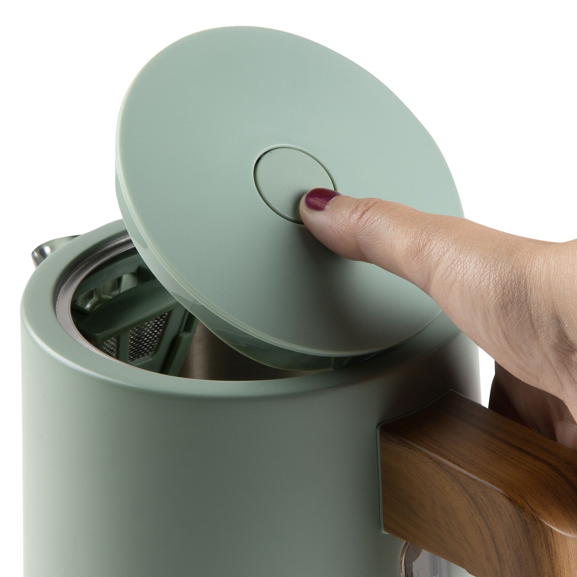 Domo Wasserkocher – 1,7 l, Kunststoff, Salbei, DO9282WK