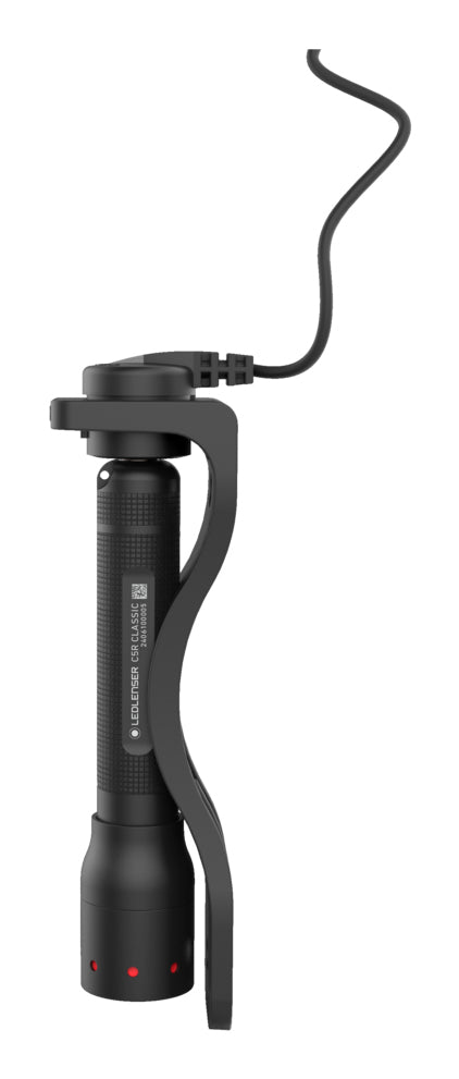 Ledlenser Taschenlampe C5R Classic – 420 lm, 240 m, IP54, Akku 700 mAh – Schwarz