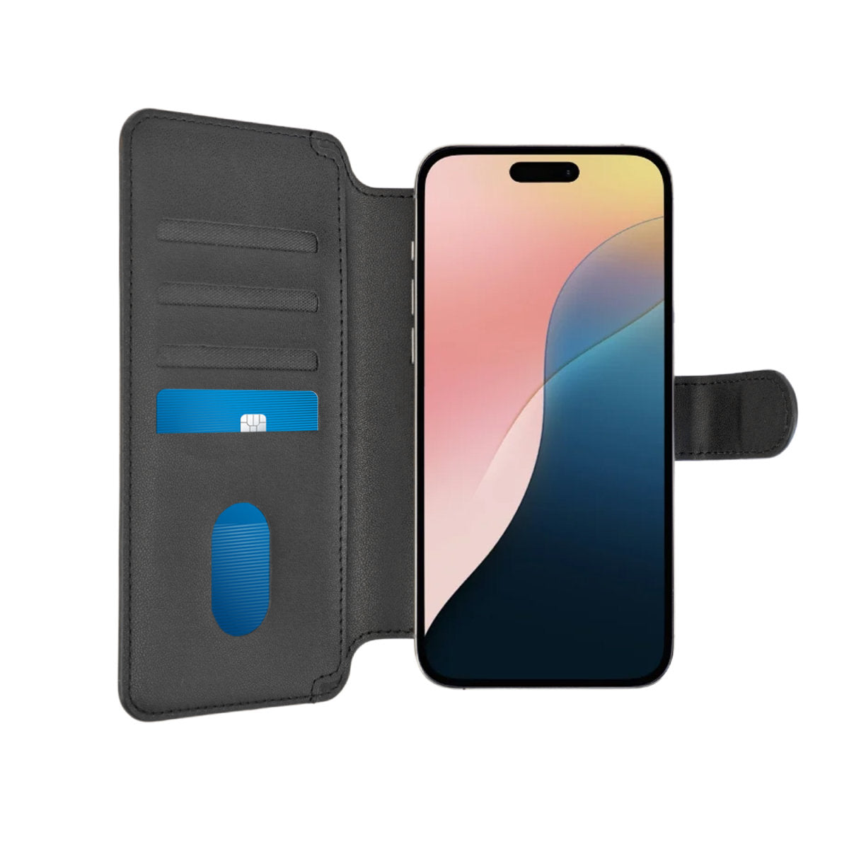 4smarts Universal MagWallet CardCaddy XL – Kartenhalter – MagSafe – für iPhone (MagSafe) – Schwarz