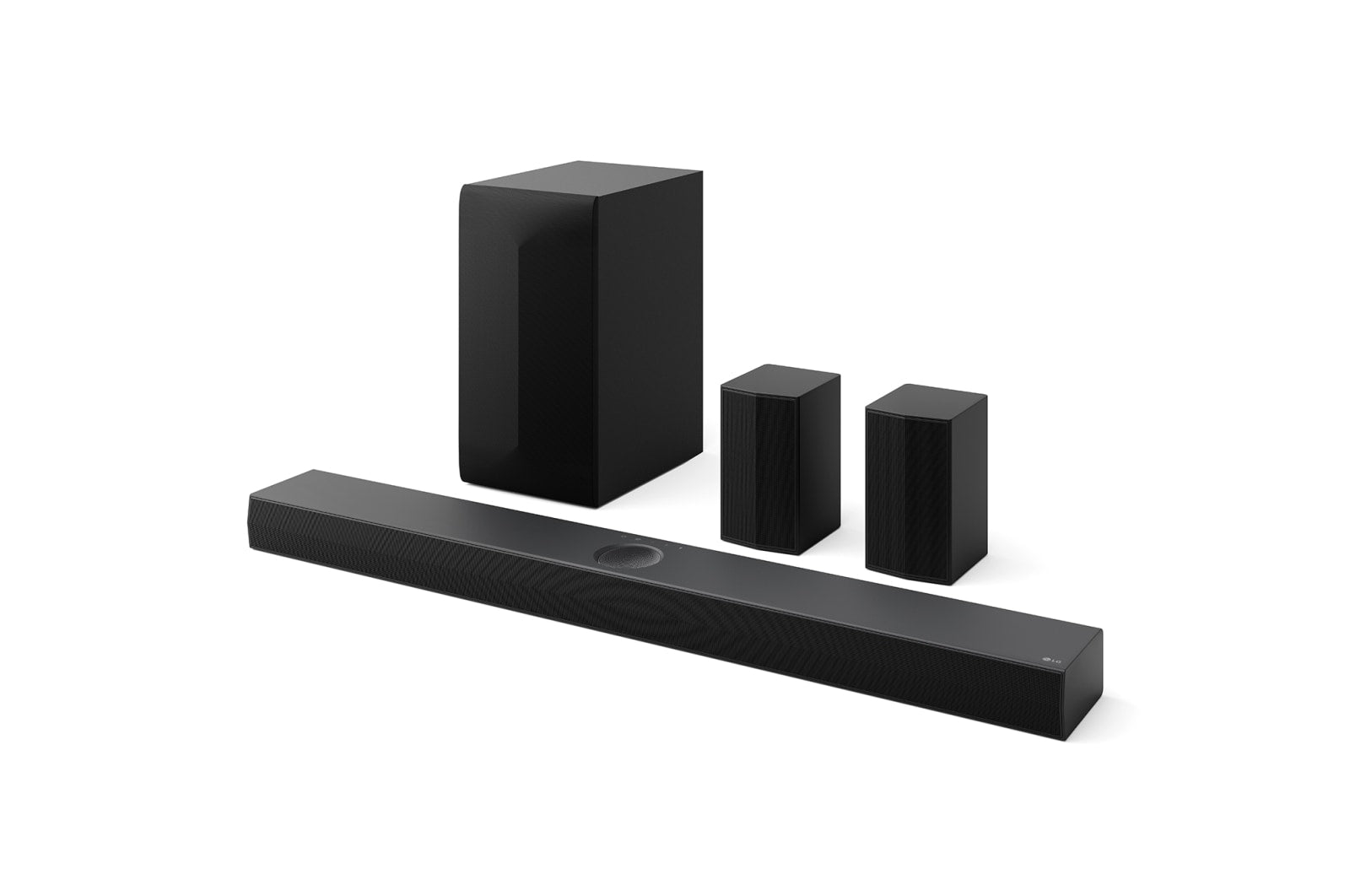 LG DS70TR – Soundbar – 5.1.1, Dolby Atmos/DTS:X, mit kabellosem Subwoofer, 500 W – Schwarz