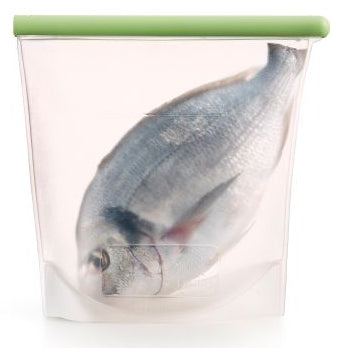 Lékué Vorratsdose 1,5 L, 21 × 1,6 × 20 cm, Silikon, grün