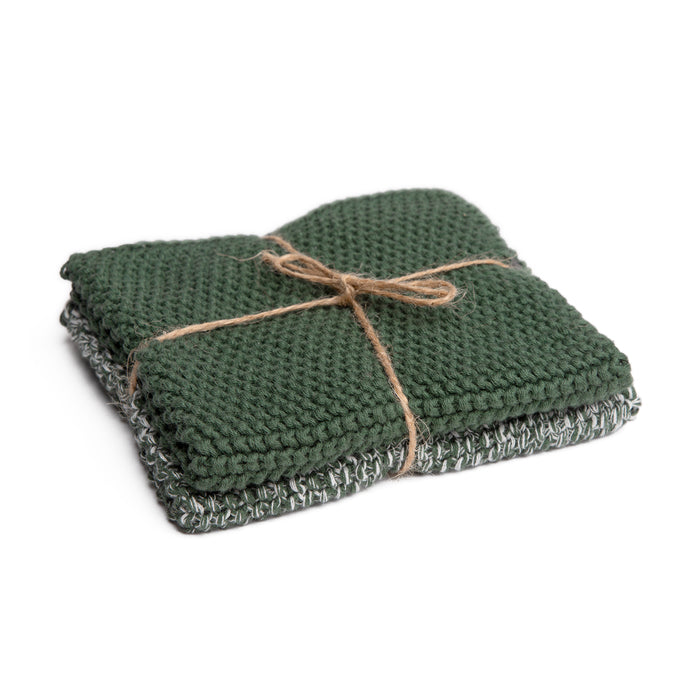 PICHLER Abwaschlappen Lola – grün – 27 × 27 cm – Baumwolle – 2er-Set