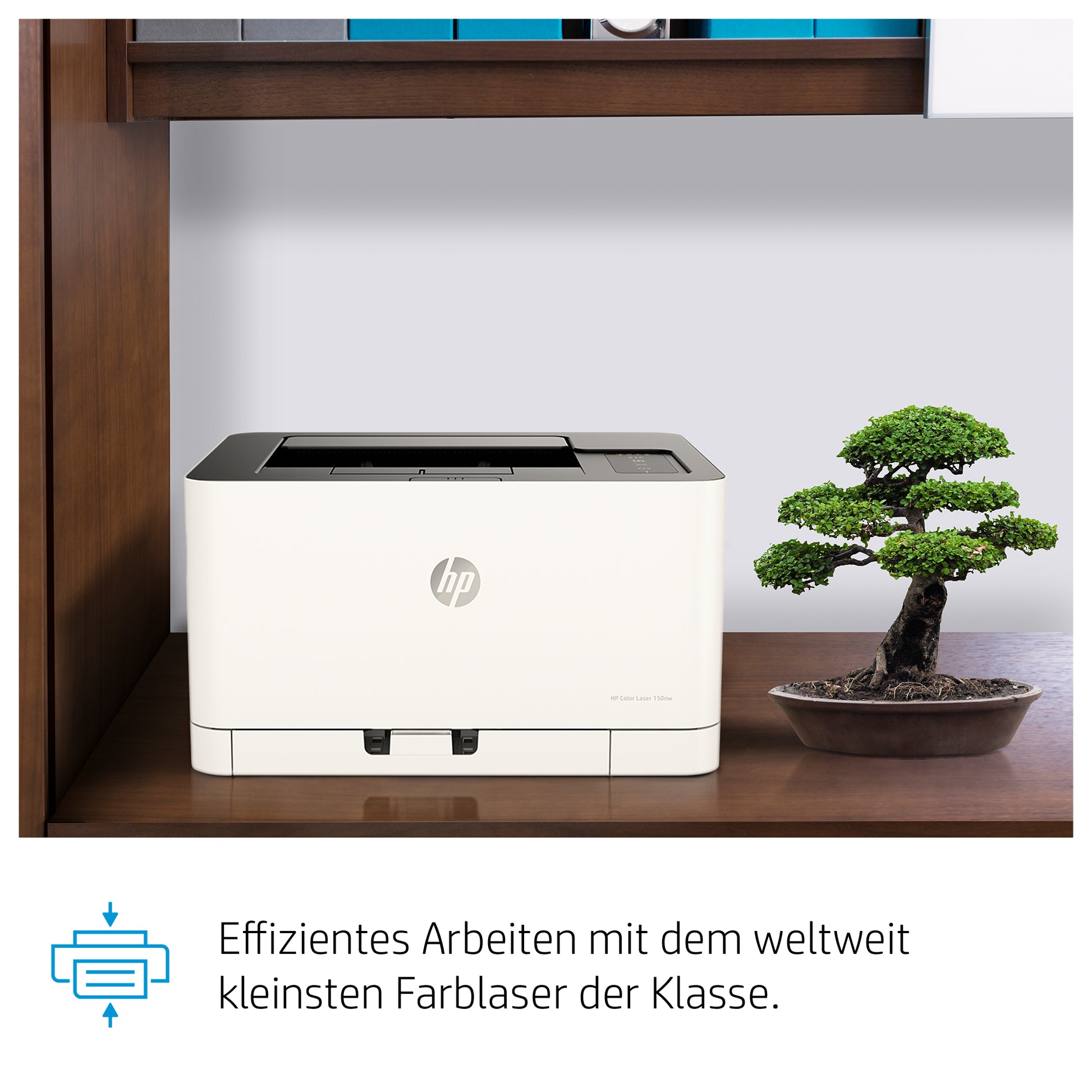 HP Color Laser 150nw – A4, Farbe, 4 Seiten/Min, 600 × 600 dpi, WLAN/LAN/USB, Papier: 150 Blatt