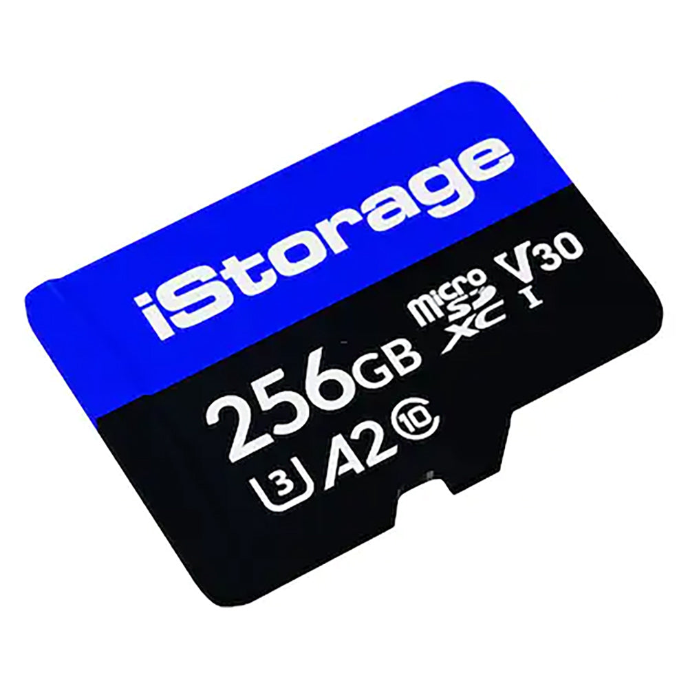 iStorage microSDXC 256 GB – UHS-III, Klasse 10, U3, V30, A2, 100/95 MB/s, 3er Pack