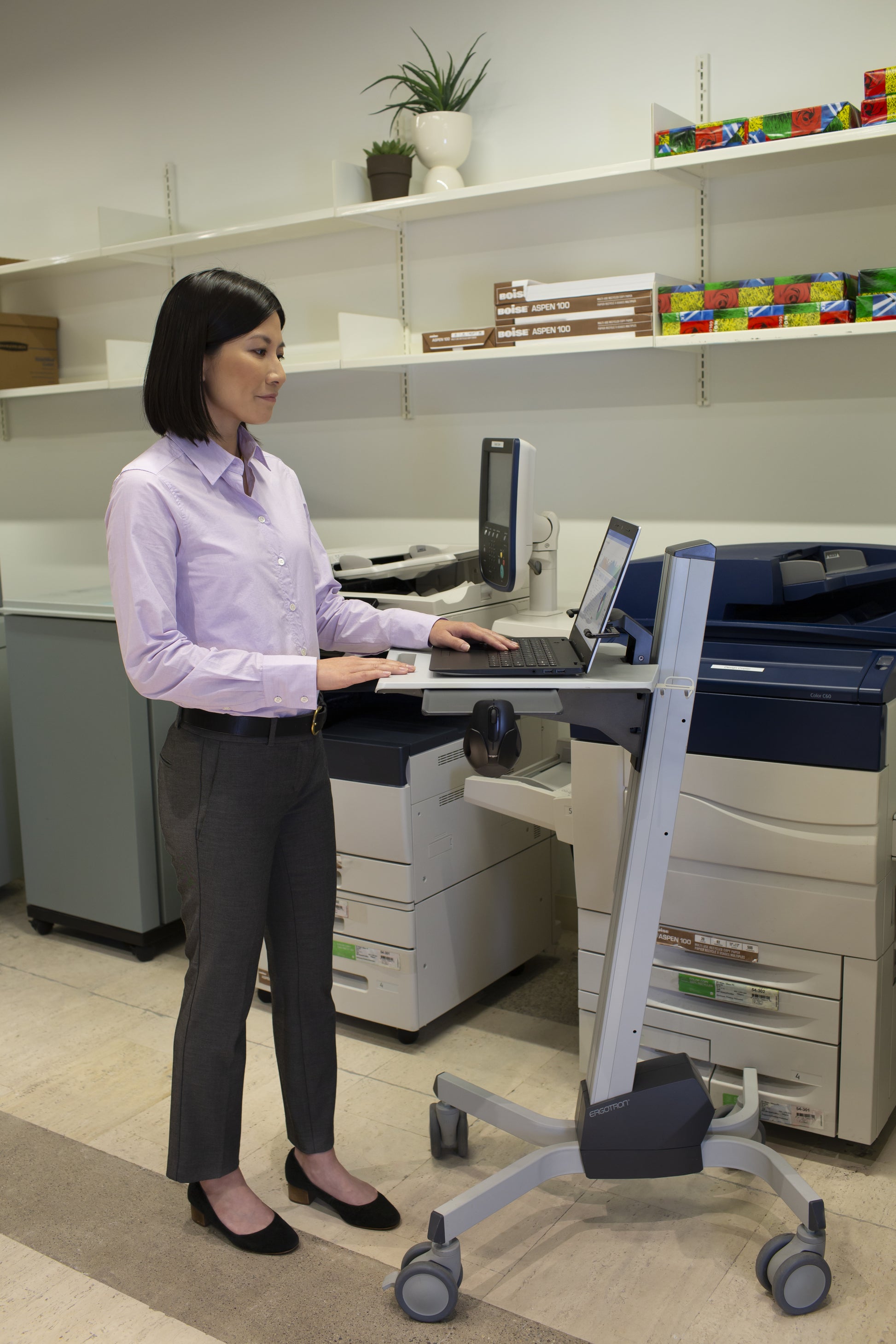 Ergotron Neo-Flex Laptop Cart Prospektständer