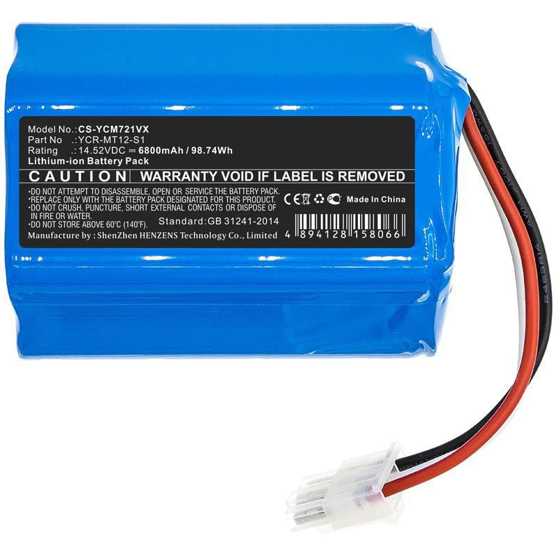 CoreParts Akku 98,74 Wh, 14,52 V – 1 Stück – für iCLEBO Vacuum O5/Omega/YCR-M07-20W