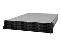 Synology RS3618xs – 12-Bay Rack 2U NAS – Intel Xeon D-1521, 8 GB RAM, 1GbE, DSM, für 2,5"/3,5" HDD/SSD, SATA