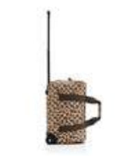 Reisenthel Reisetasche – 30 l, Polyester, 2 Rollen, Leo Macchiato, 49 × 41 × 30 cm