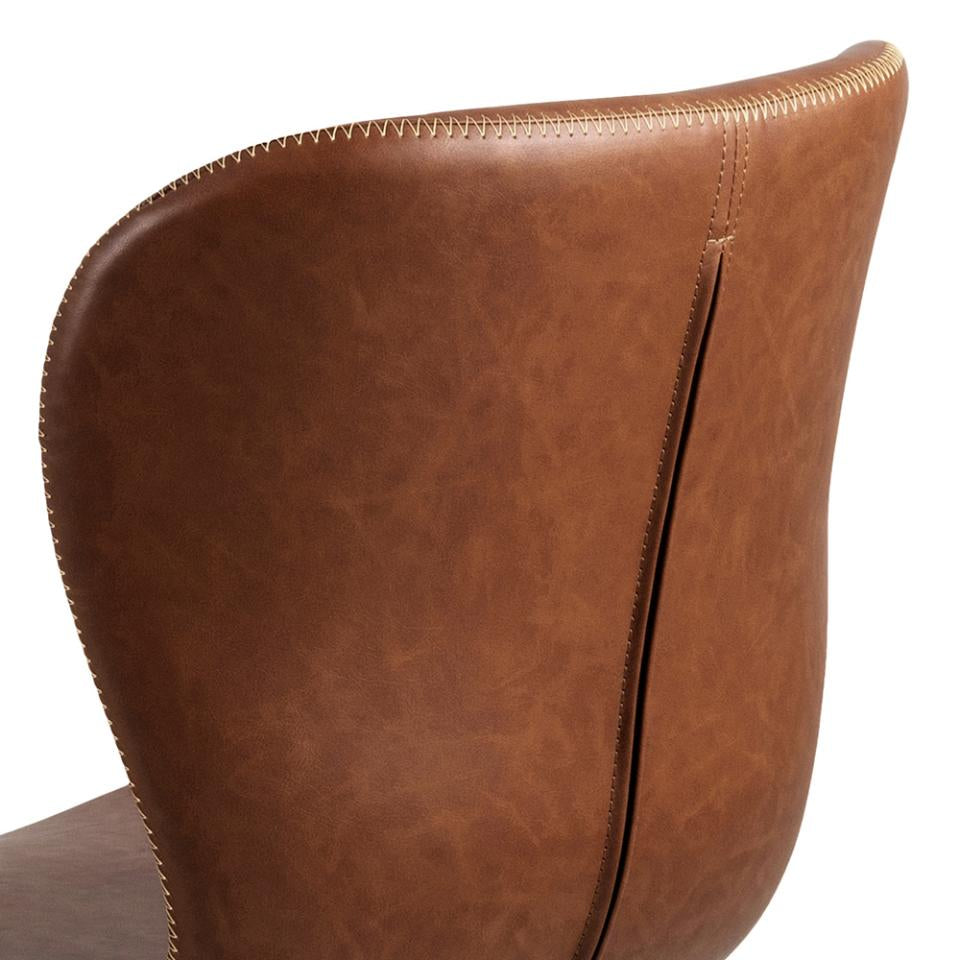 Actona AC Design Bürostuhl Batilda – braun, Kunstleder