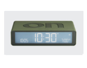 LEXON Digitalwecker – Snooze, USB, 10,4 × 2,6 × 6,5 cm, braun