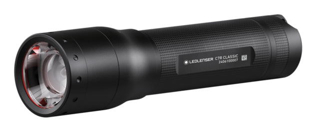 Ledlenser Taschenlampe C7R Classic – 1000 lm, 210 m, IP54, Akku 2500 mAh – Schwarz