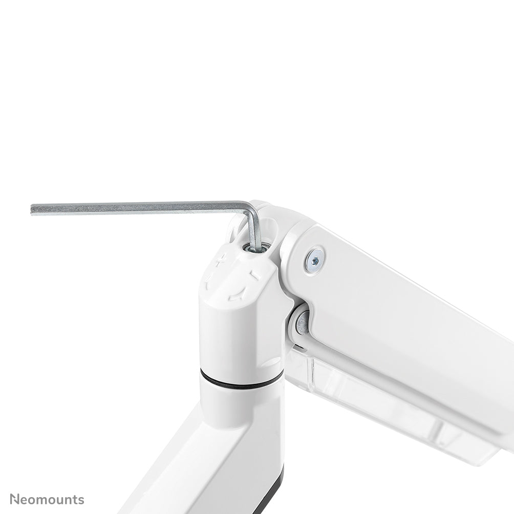 Neomounts NM-D775 Whiteplus – Monitorarm, Tischdurchführung, bis 49", höhenverstellbar, neigbar