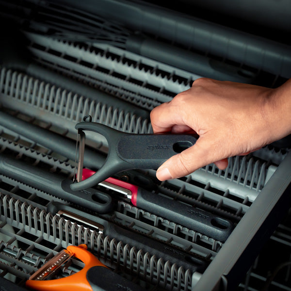 Zyliss Y-Pendelschäler, Edelstahl/Kunststoff, Schwarz, für Gemüse, spülmaschinenfest