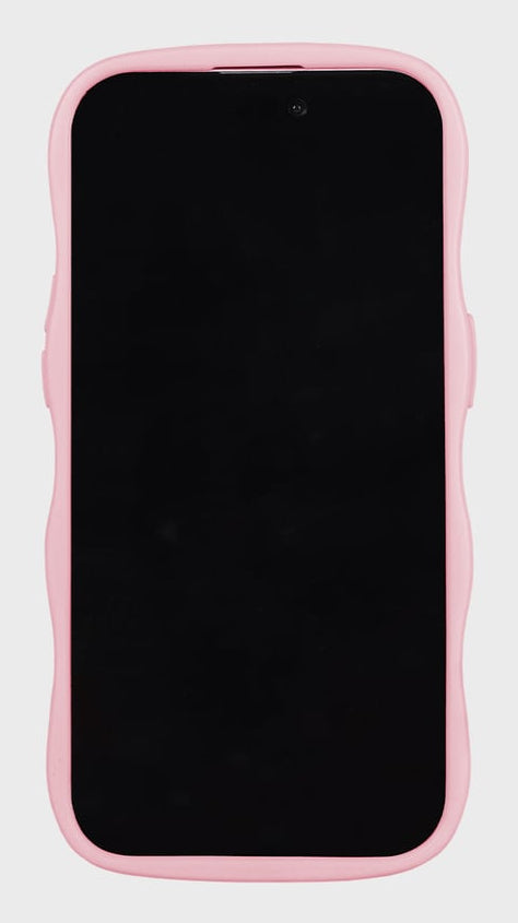 HoldIt Wavy Backcover – für Apple iPhone 17 Pro, TPU, Pink/Transparent
