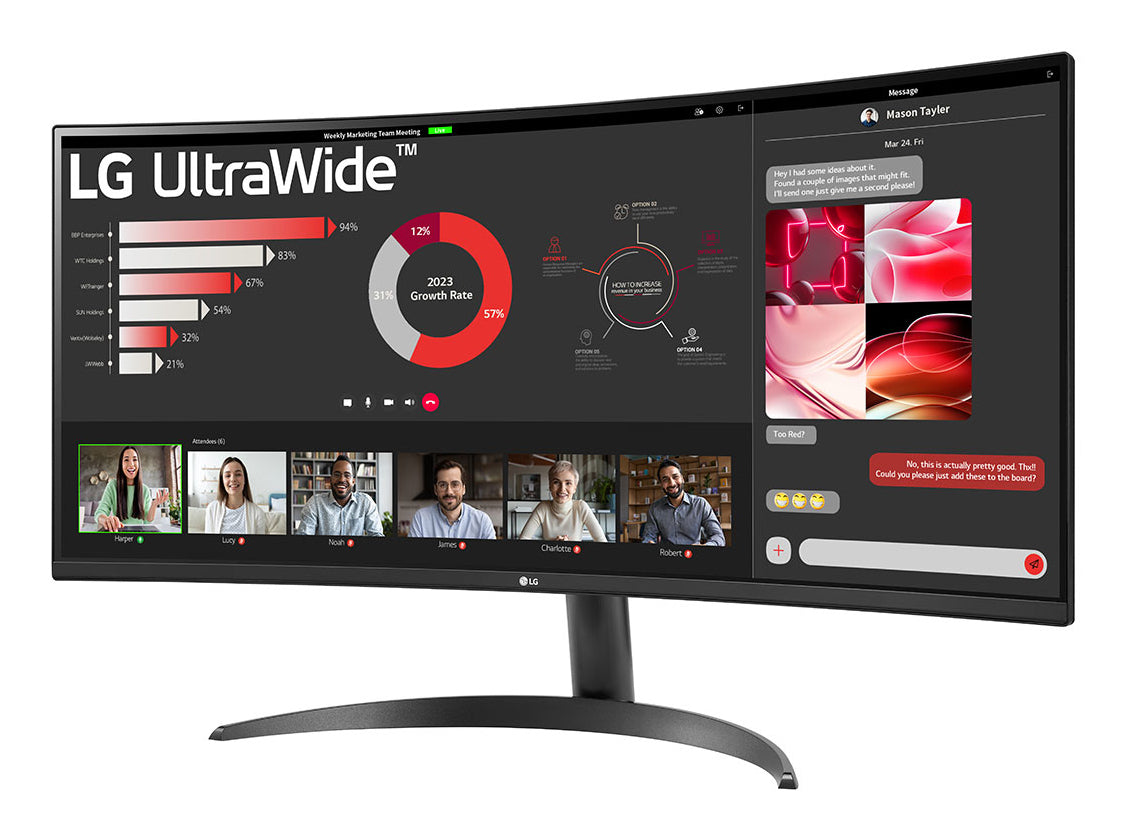 LG 34WR50QK-B – Monitor, 34", Schwarz
