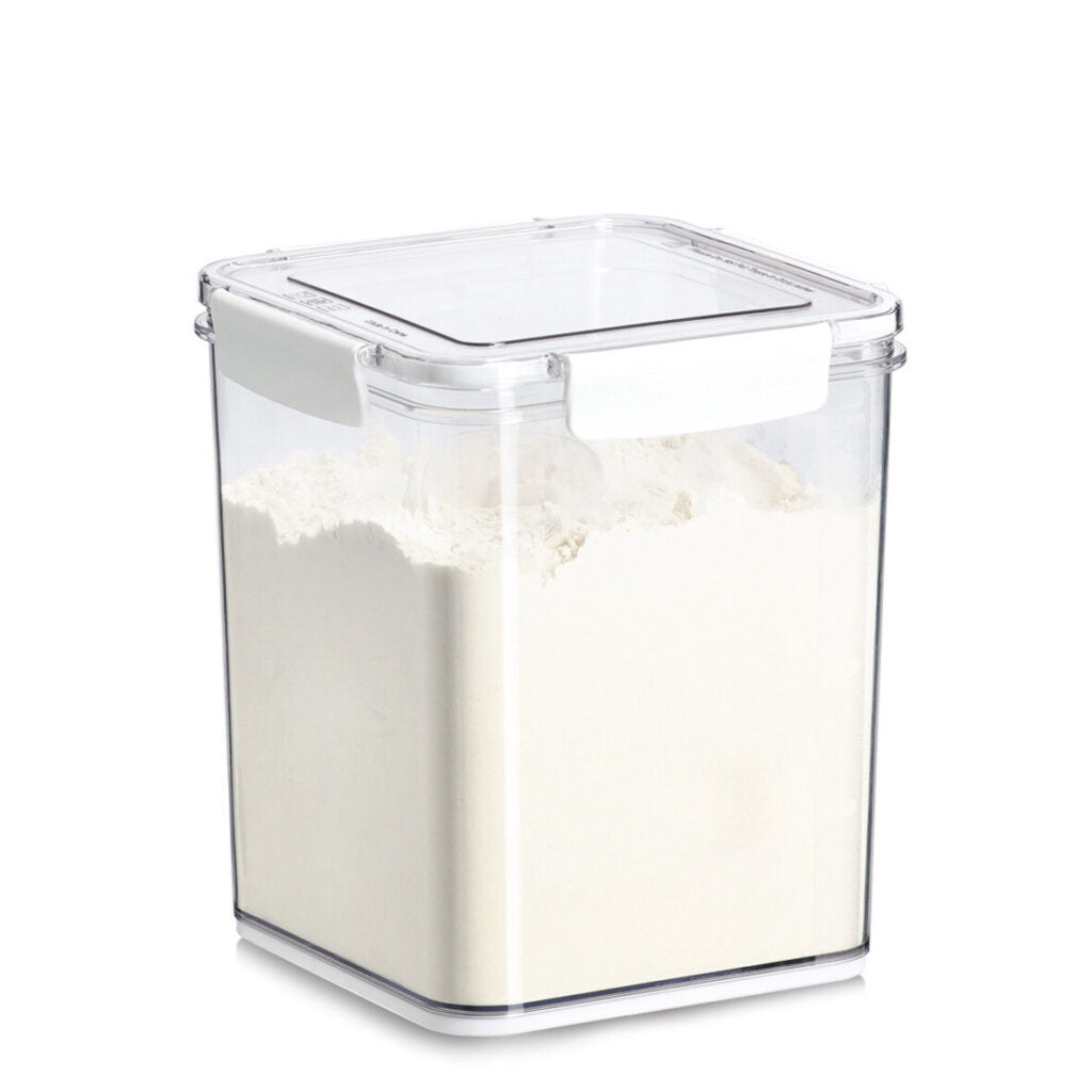 Zeller Present Vorratsdose 4,2 l, 18 × 18 × 20,4 cm, Polypropylen (PP)/Polyethylenterephthalat/Silikon, transparent
