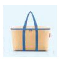 Reisenthel Thermobeutel – isoliert – 20 l – blau – Polyester – Raffia Blue – 1 Stk.