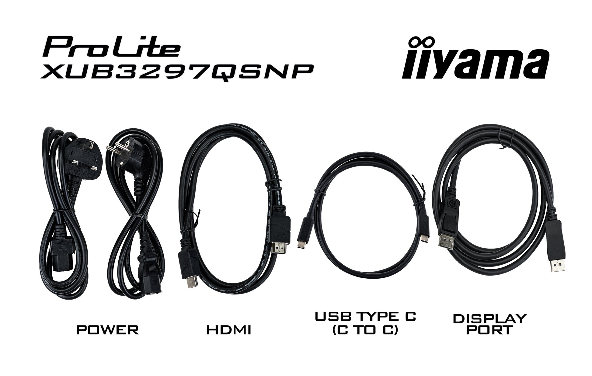 iiyama ProLite XUB3297QSNP-B1 – Monitor, 32" 2560 × 1440 (WQHD), IPS, 350 cd/m²