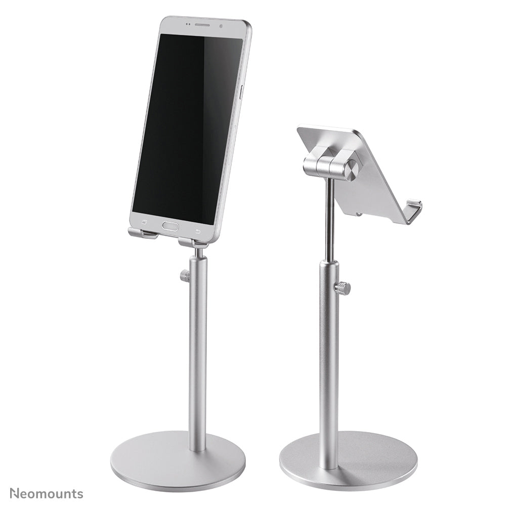 Neomounts DS10-200SL1 – Tisch-Ständer – höhenverstellbar, neigbar – für Smartphones bis 7" – Silber