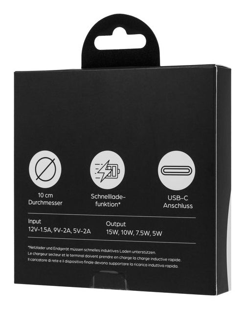 ONIT F02112 Kabelloses Ladegerät 15 W – Qi, PD – USB-C×1 – für Handy – Weiss