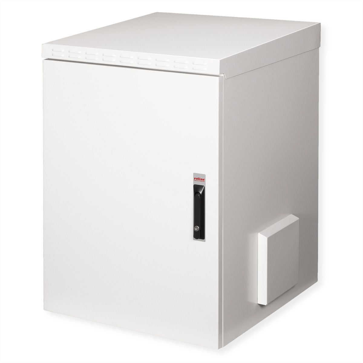 ROLINE Pro – 19" Wandverteiler 16U, IP55, abschliessbar, 600 × 600 × 891 mm, lichtgrau, Stahl