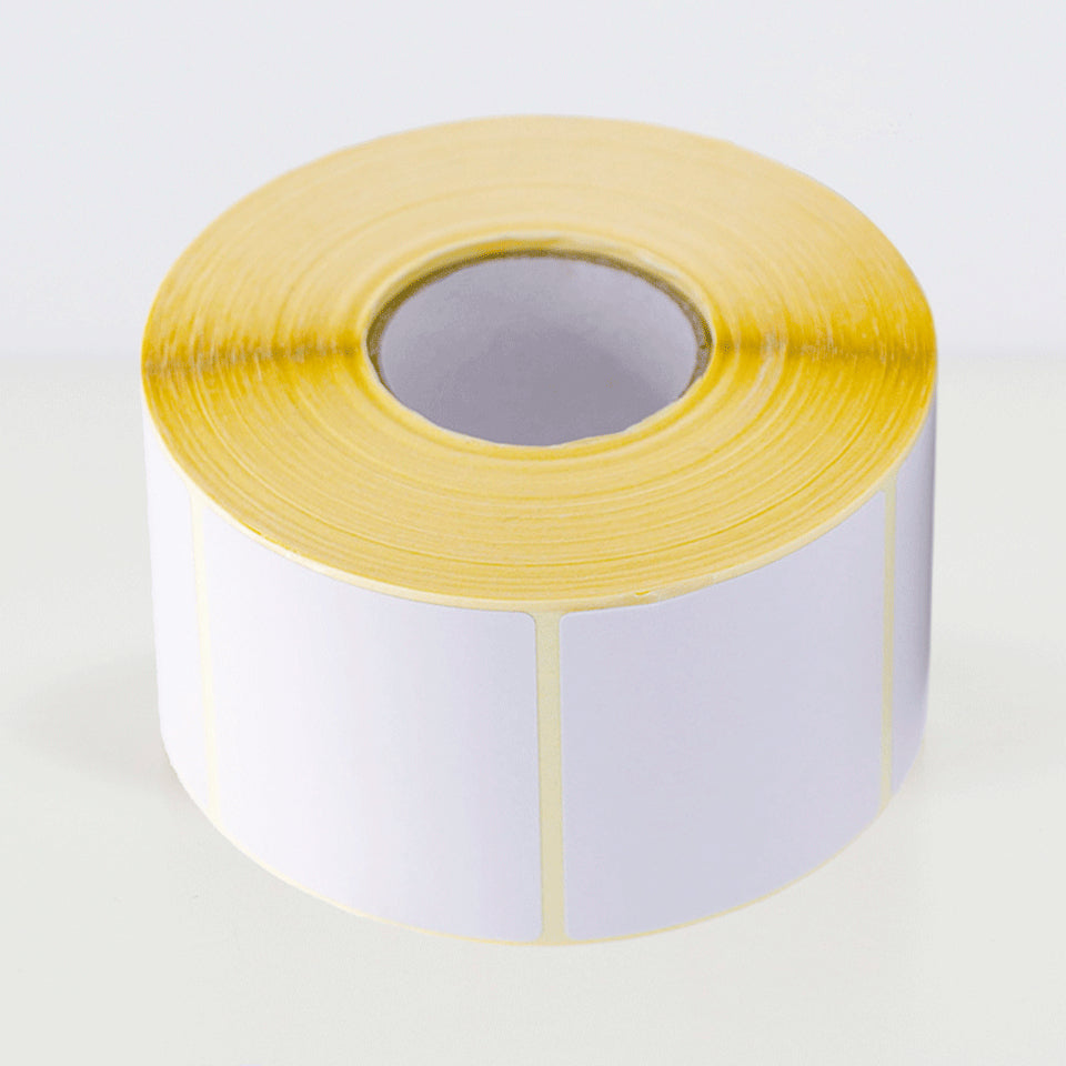 Brother Druckeretiketten, 55 mm × 50 mm, weiss, entfernbar, 8 Rollen (1000 Etiketten/Rolle)