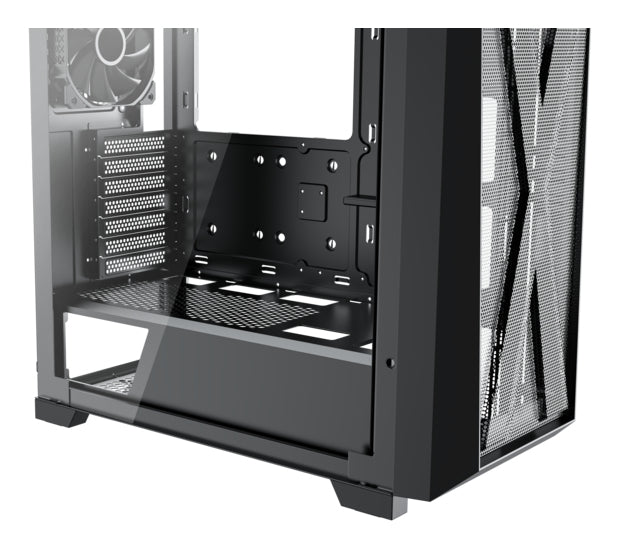 Xilence X912.ARGB – PC-Gehäuse (Midi-Tower) – ATX, Schwarz, 3×ARGB, 1×120 mm, 1×USB-C, GPU bis 375 mm