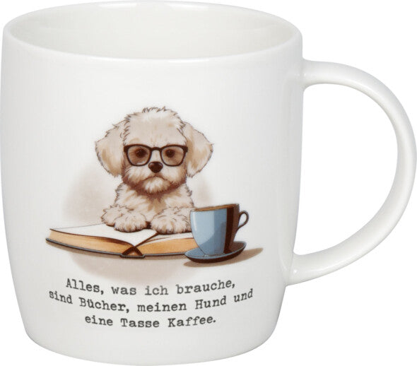Könitz Porzellan Könitz Teetasse – 400 ml, Ø 8,7 cm, H 9,2 cm, Knochenporzellan, Weiss, spülmaschinenfest, mikrowellengeeignet
