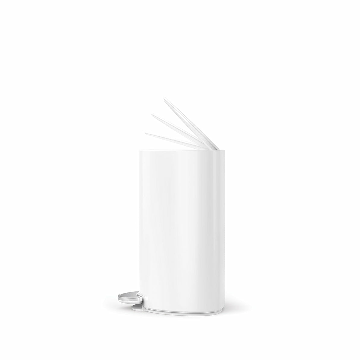 simplehuman Papierkorb – 6 l – Edelstahl – B × H × T 280 × 370 × 200 mm