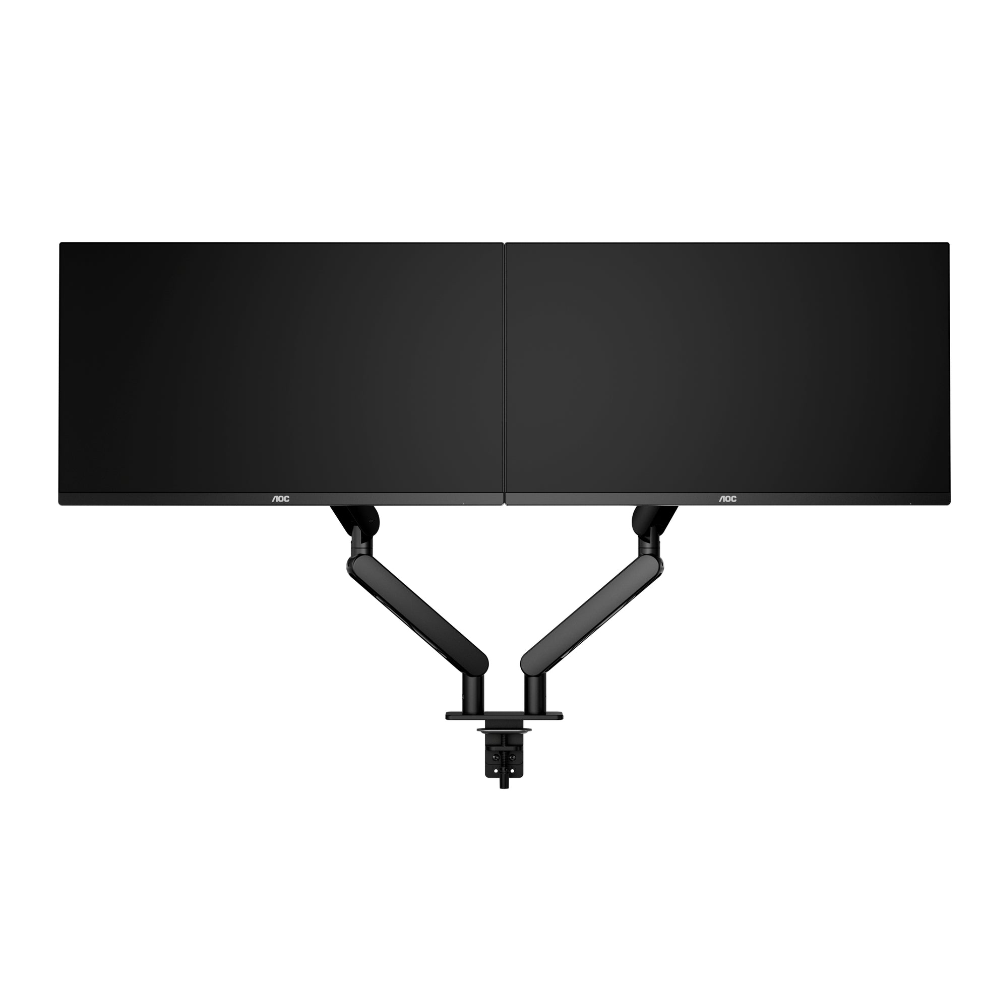AOC AM420B – Monitorarm, Dual, bis 34", VESA 75 × 75 mm, 9 kg, neigbar, schwarz