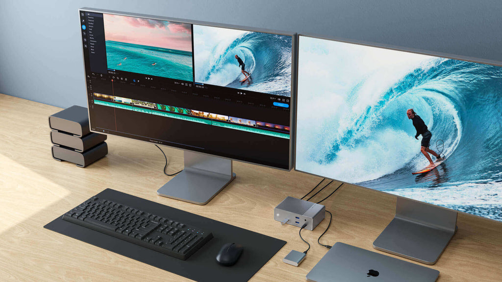 Targus HYPER GEN2 Thunderbolt-Hub – Thunderbolt 3, 1× DP, 2× USB-A, 3× USB-C, GbE, 3,5 mm Audio