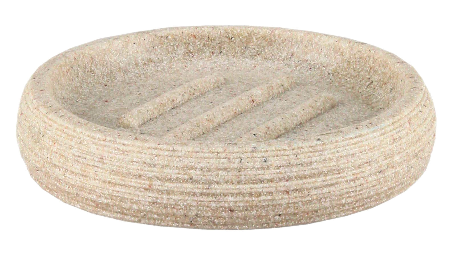 Kleine Wolke Seifenschale – Polyresin, 10×10×2 cm, Beige (oval)