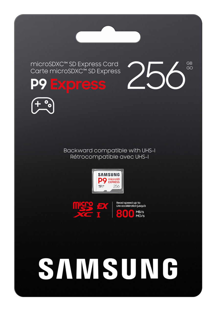 Samsung MB-MK256T microSDXC 256 GB – UHS-I, U1, V30, A1, 800 MB/s Lesen