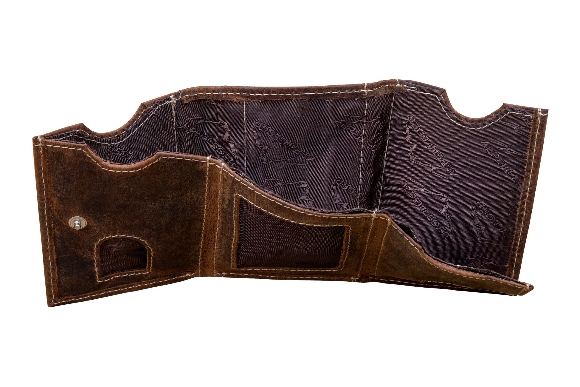 Alpenleder Brieftasche Pocket – 60 × 105 × 15 mm – Old Havanna – Leder