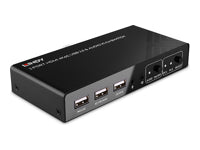 Lindy KVM-Switch 2×1, HDMI/USB 2.0/Audio, 4K60 (3840 × 2160)