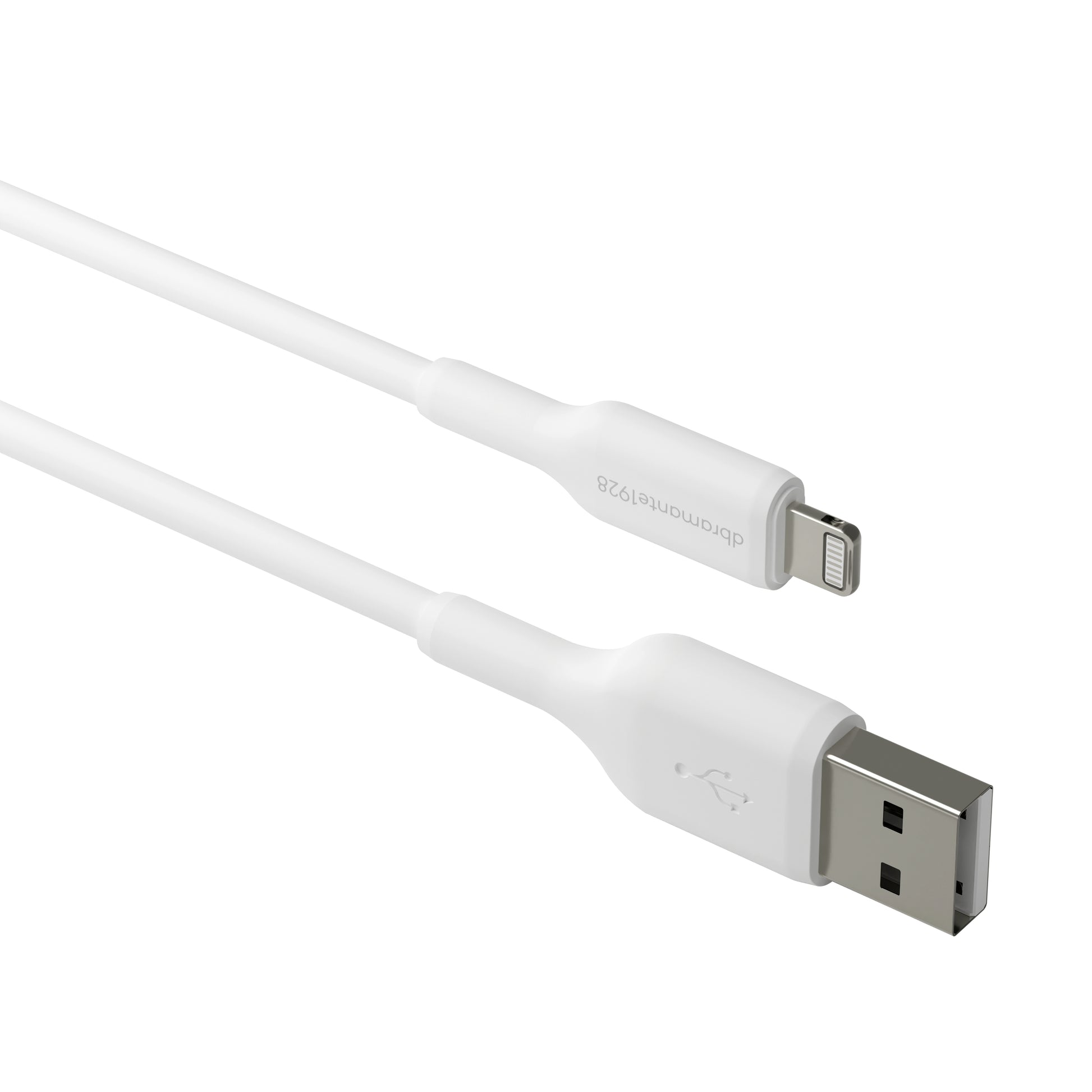 dbramante1928 Daten- & Ladekabel – USB-A auf Lightning 1 m, PD 12 W, Weiss – für iPhone/iPad
