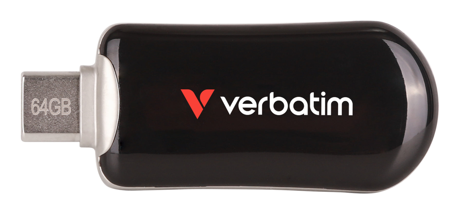 Verbatim Plectra – 64 GB, USB-C 3.2 Gen 1, 100 MB/s, schwarz