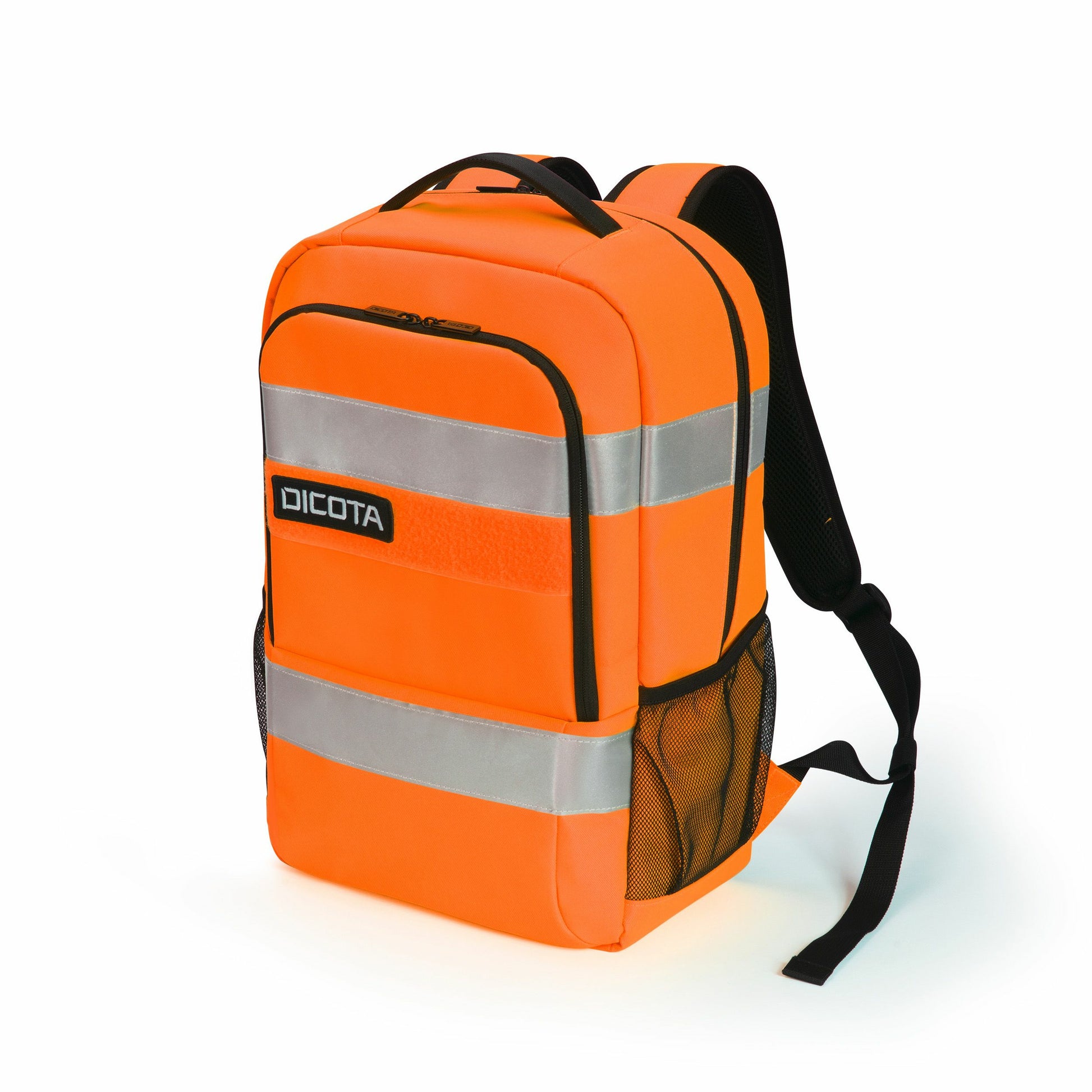 DICOTA P20471-18 – Notebook-Rucksack – für 16" Notebook, 24 l, rPET, schwarz/grau/orange